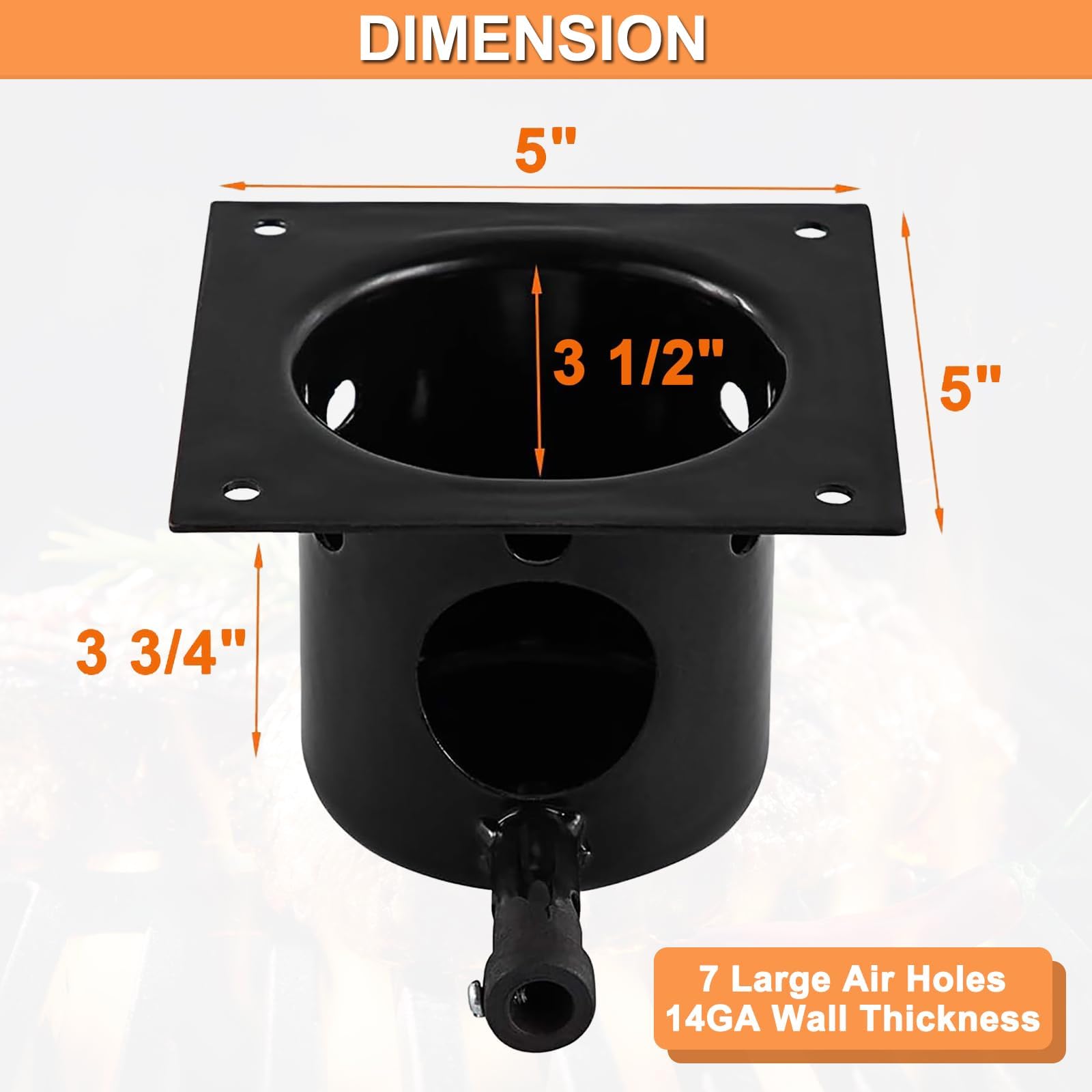 PETKAO fire pot with seven large air holes for airflow.