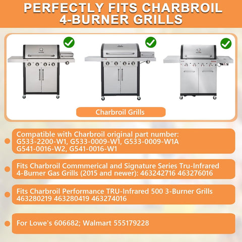 PETKAO G533-2200-W1 emitter plates, side view, durable stainless steel construction.