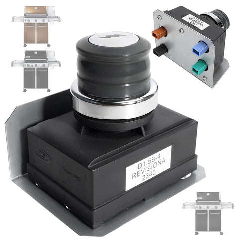 PETKAO Genesis igniter four-outlet front-panel for Weber grills enables quick starts.