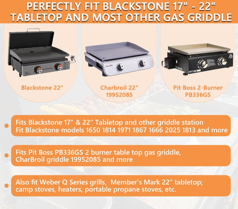 Easy-to-use handwheel attachment for quick setup on Blackstone and other griddles