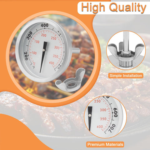 PETKAO lid thermometer with glass seal provides clear visibility outdoors