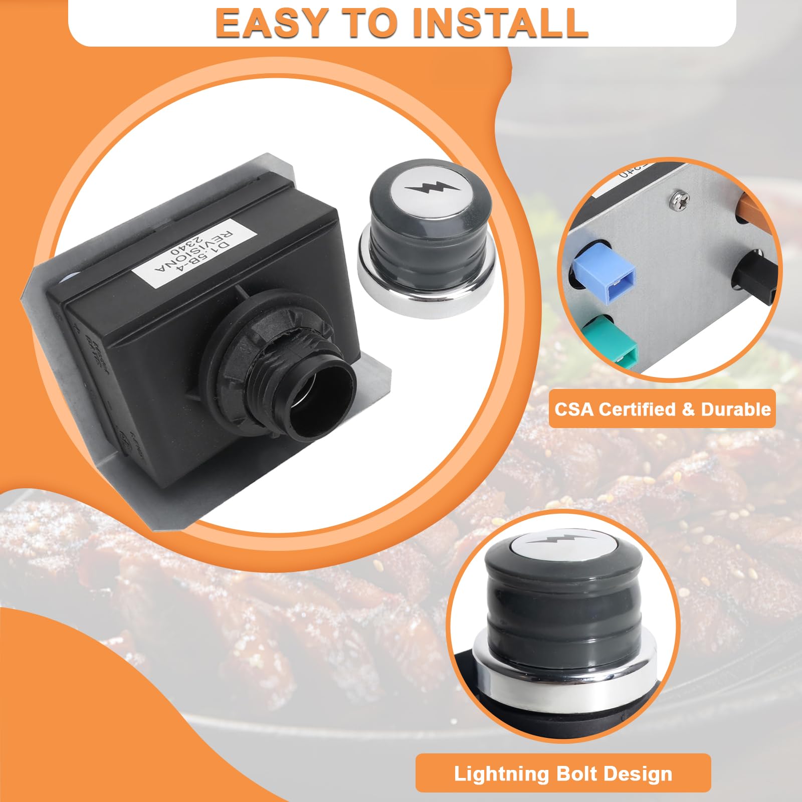 PETKAO Weber Genesis igniter S330 fit for seamless replacement.