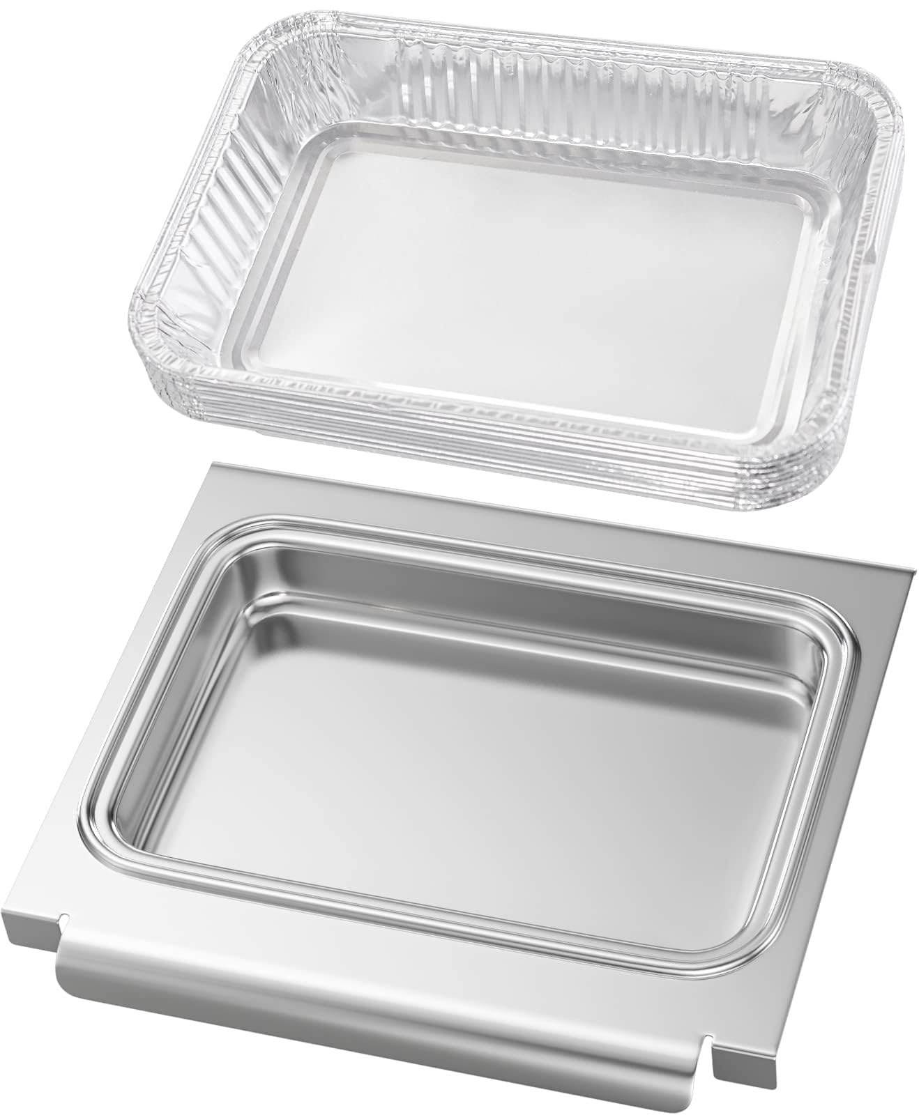 PETKAO GS4 Spirit II stainless pan for durable catch and simple disposal.