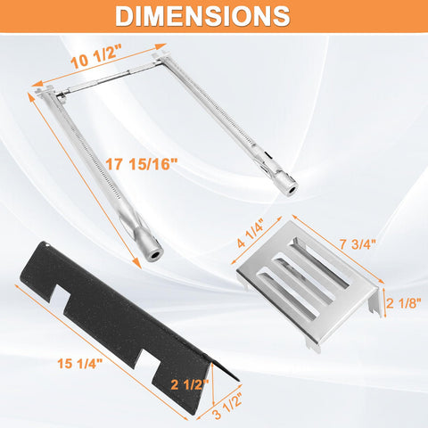 PETKAO Weber Spirit II heat deflector protects burners and reduces flare-ups.