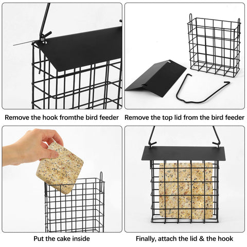 PETKNOWS outdoor bird feeder with durable roof for year‑round use