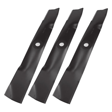 PetMigo 54-inch medium-lift mower blade close-up highlighting a durable cutting edge.