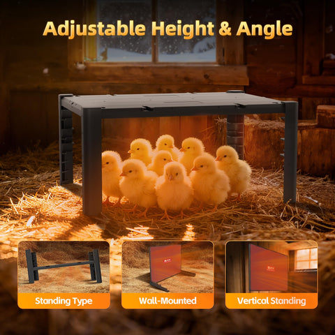 PETNF brooder plate temperature control maintains safe, consistent warmth
