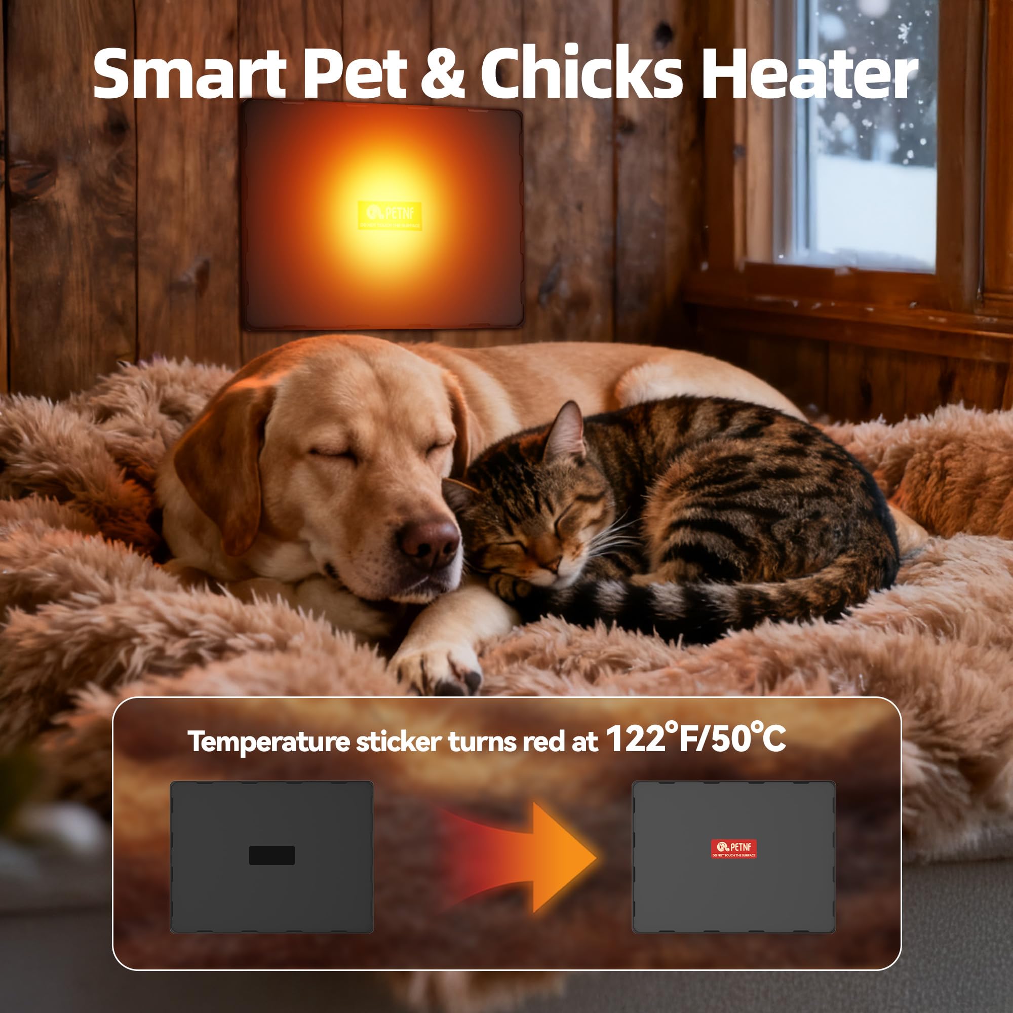 PETNF energy-efficient 140W heater reduces energy use