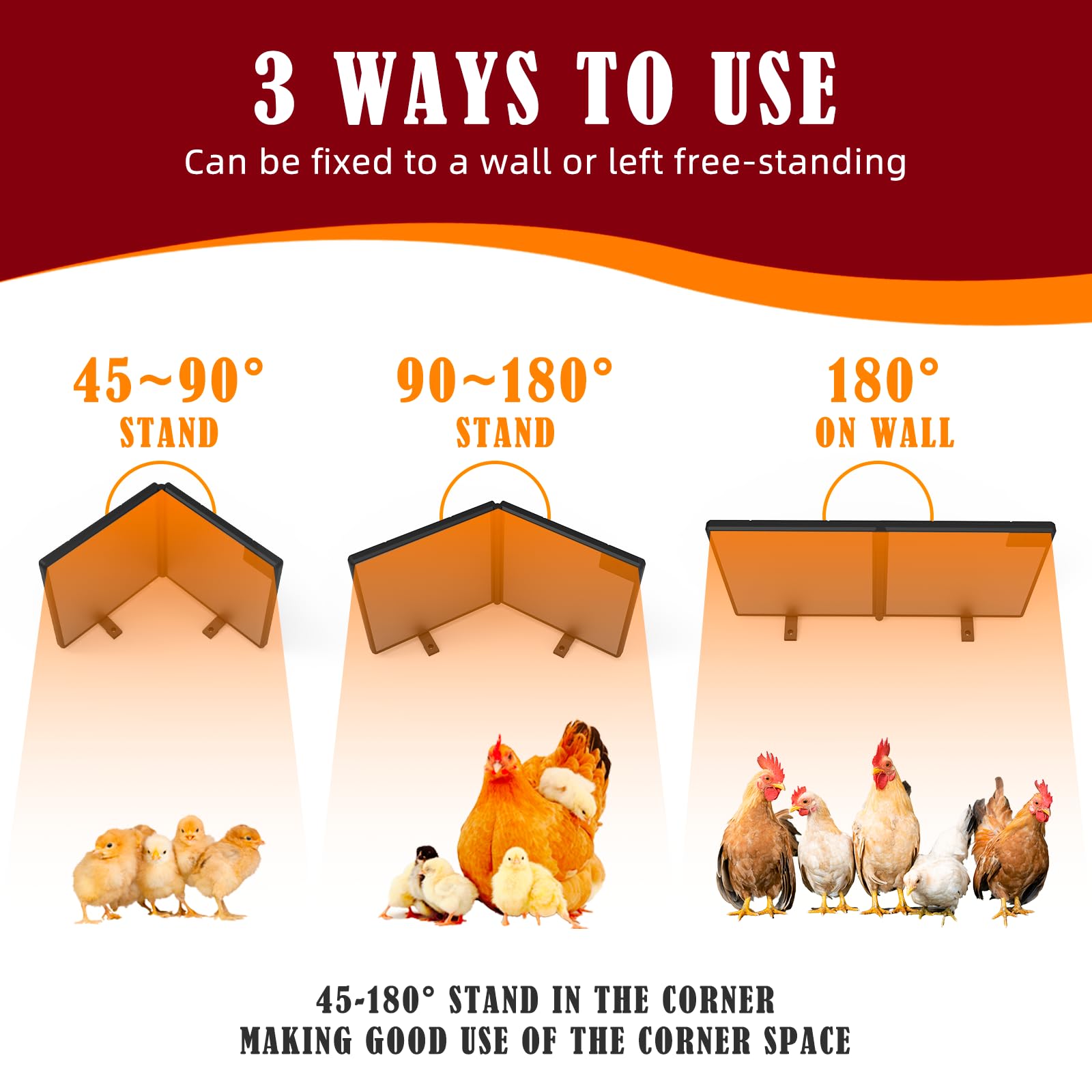 PETNF IP55 waterproof design protects against drips and damp coop environments.