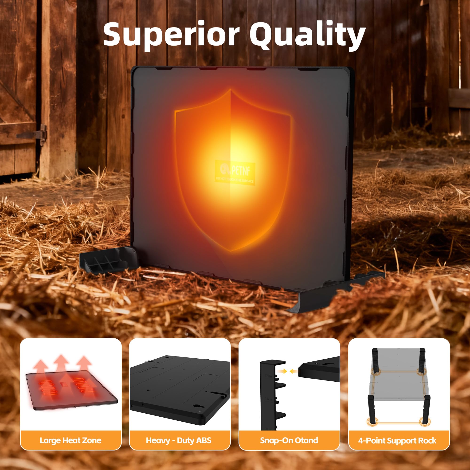PETNF LED indicator shows active heating at a glance