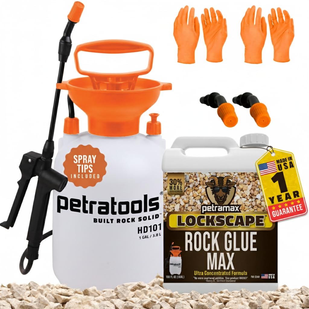 Petra Lockscape sticky rock glue bottle for precise, durable rock adhesion.