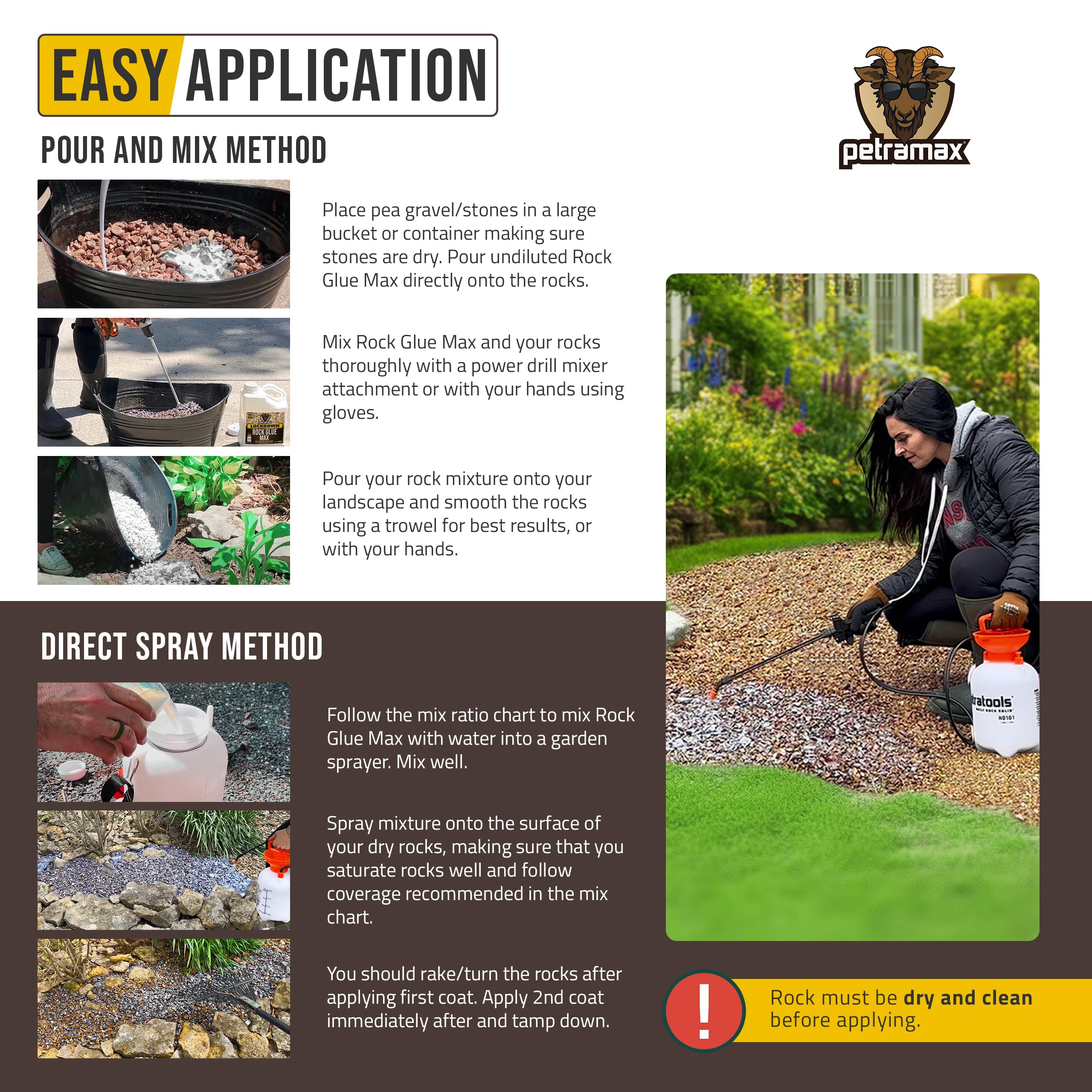 Petra Lockscape wind-resistance mulch helps minimize displacement.