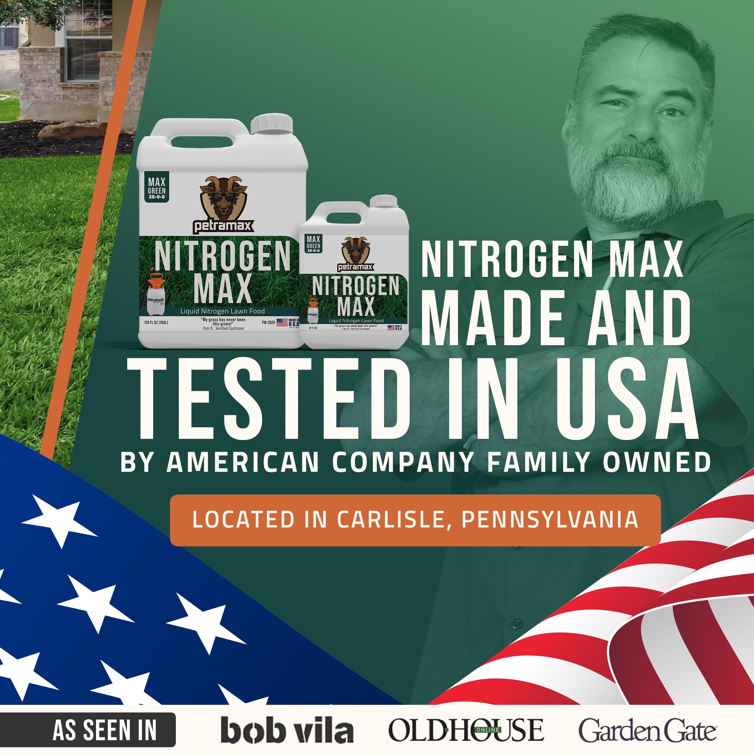Petra Petramax USA support badge indicating American family-owned brand