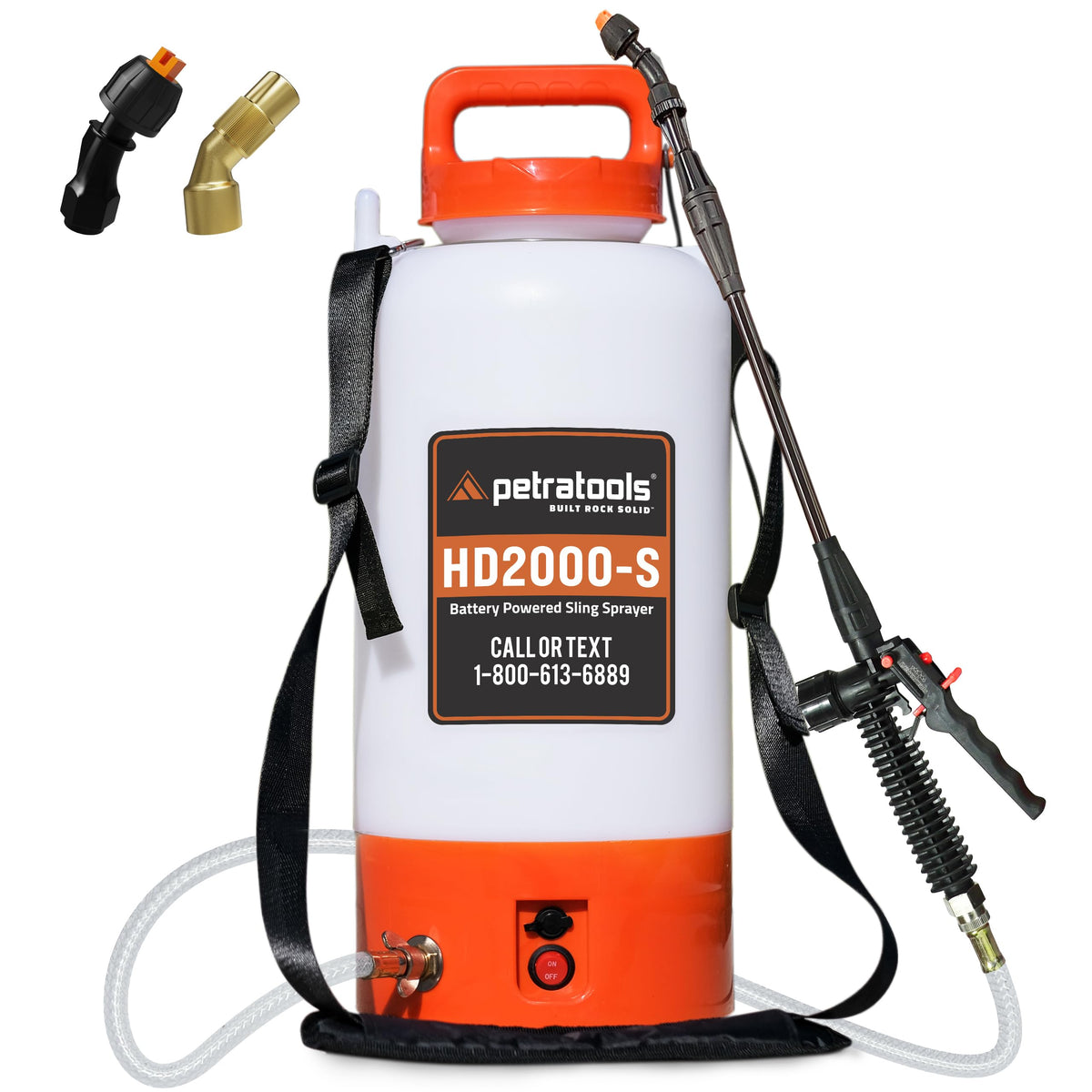 PetraTools battery powered sprayer 2-gallon battery for easy garden coverage.