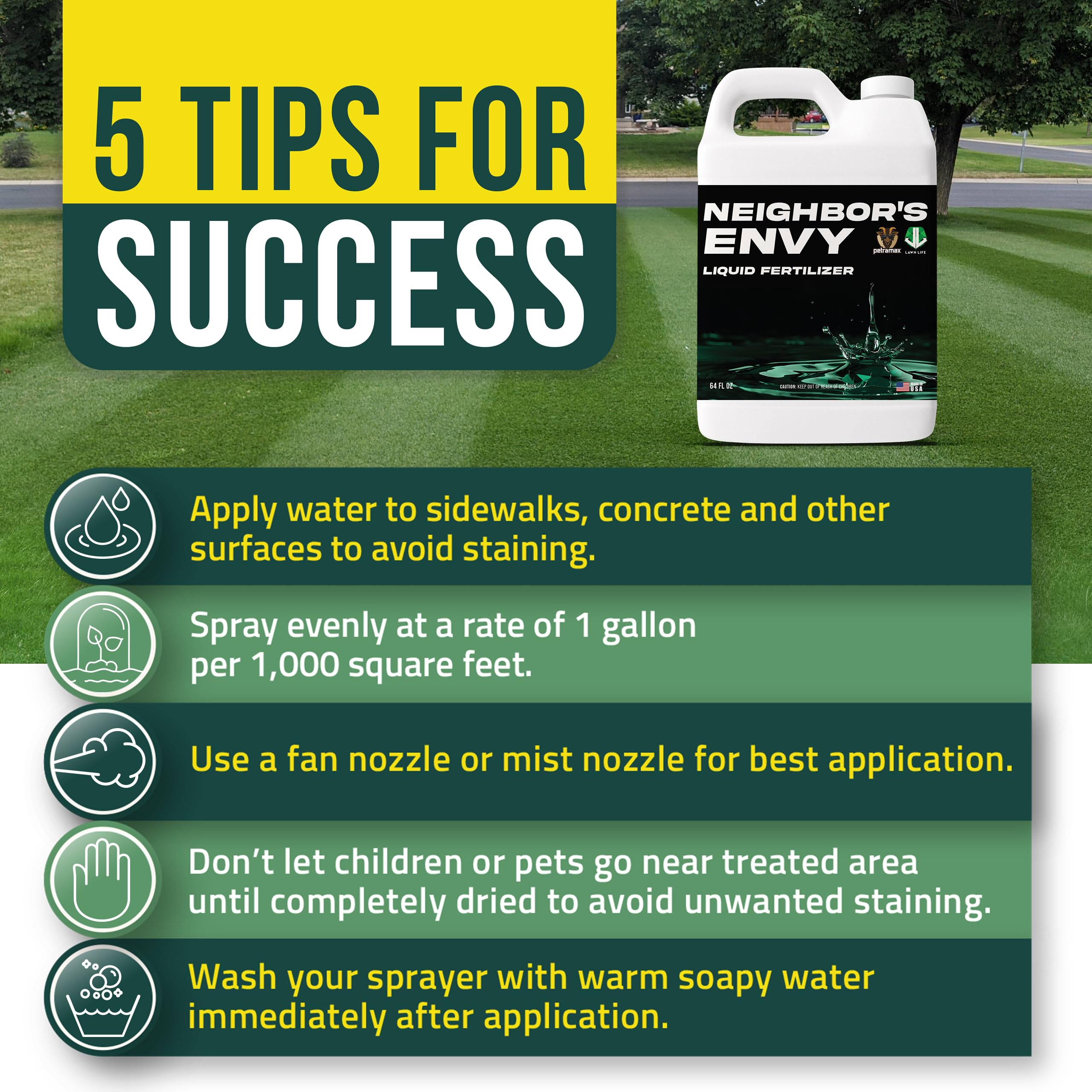 7-in-1 lawn care formula simplifies routine with PetraMax Neighbor's Envy.