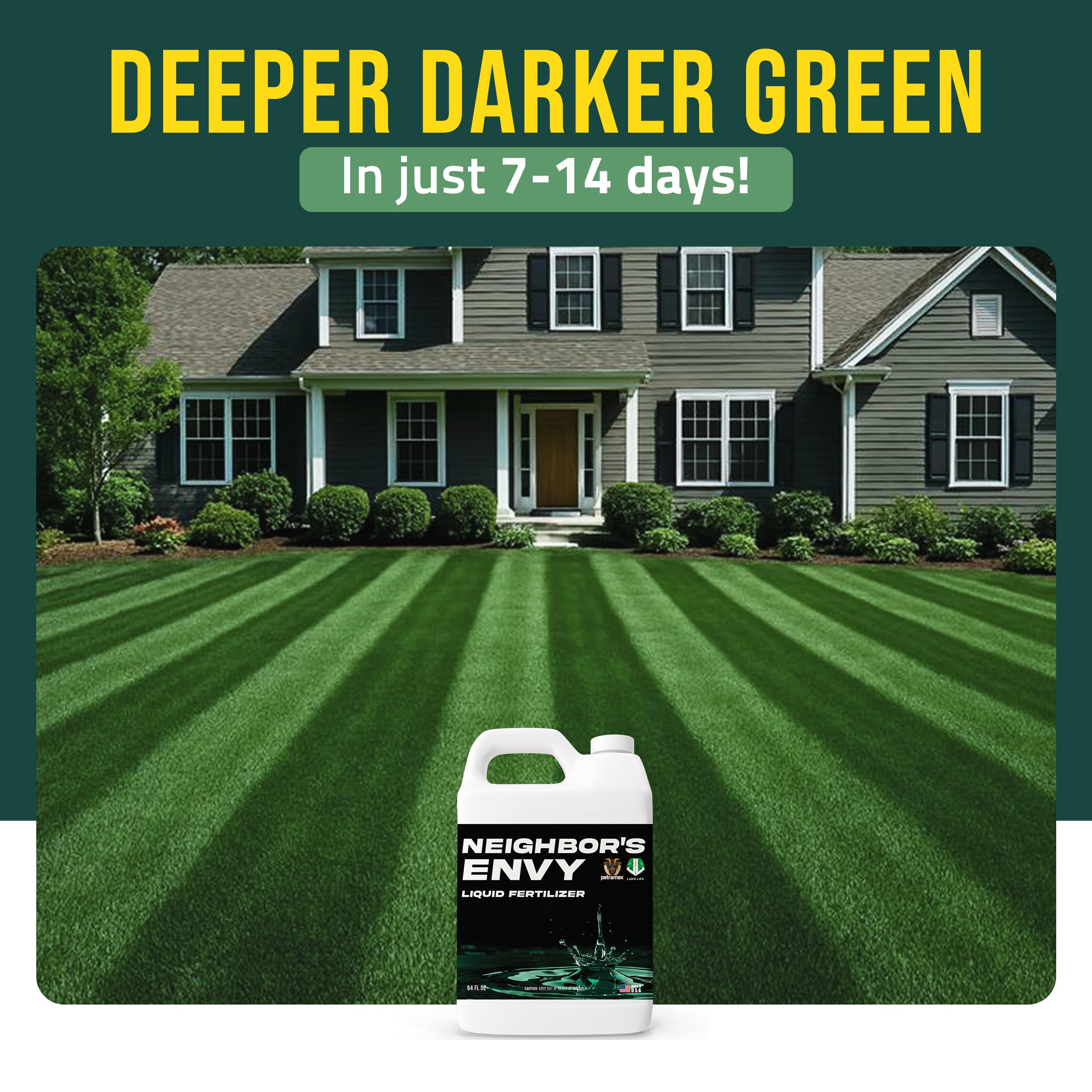 Sea kelp formula helps lawn resist drought with PetraMax Envy.