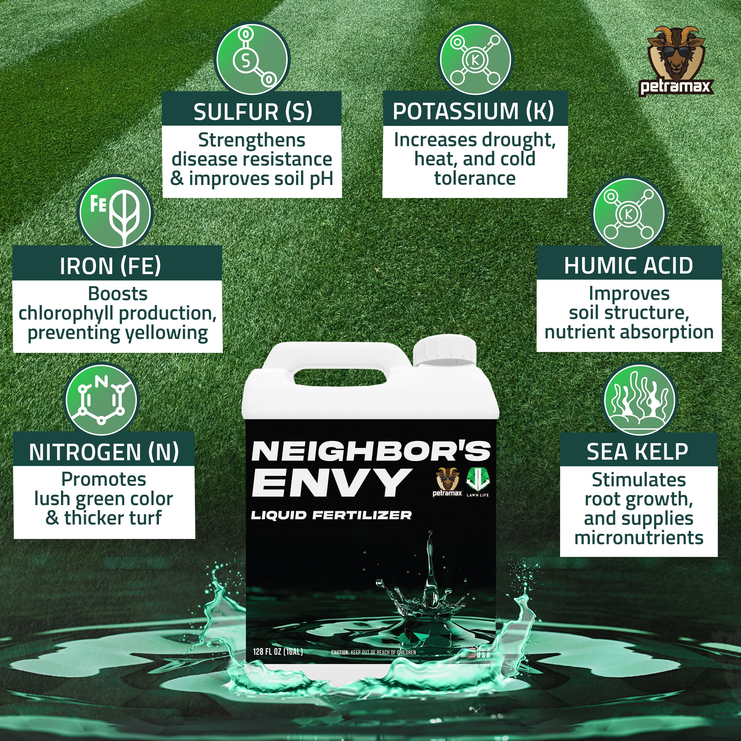 Product covers up to 16,000 sq ft per gallon for broad reach