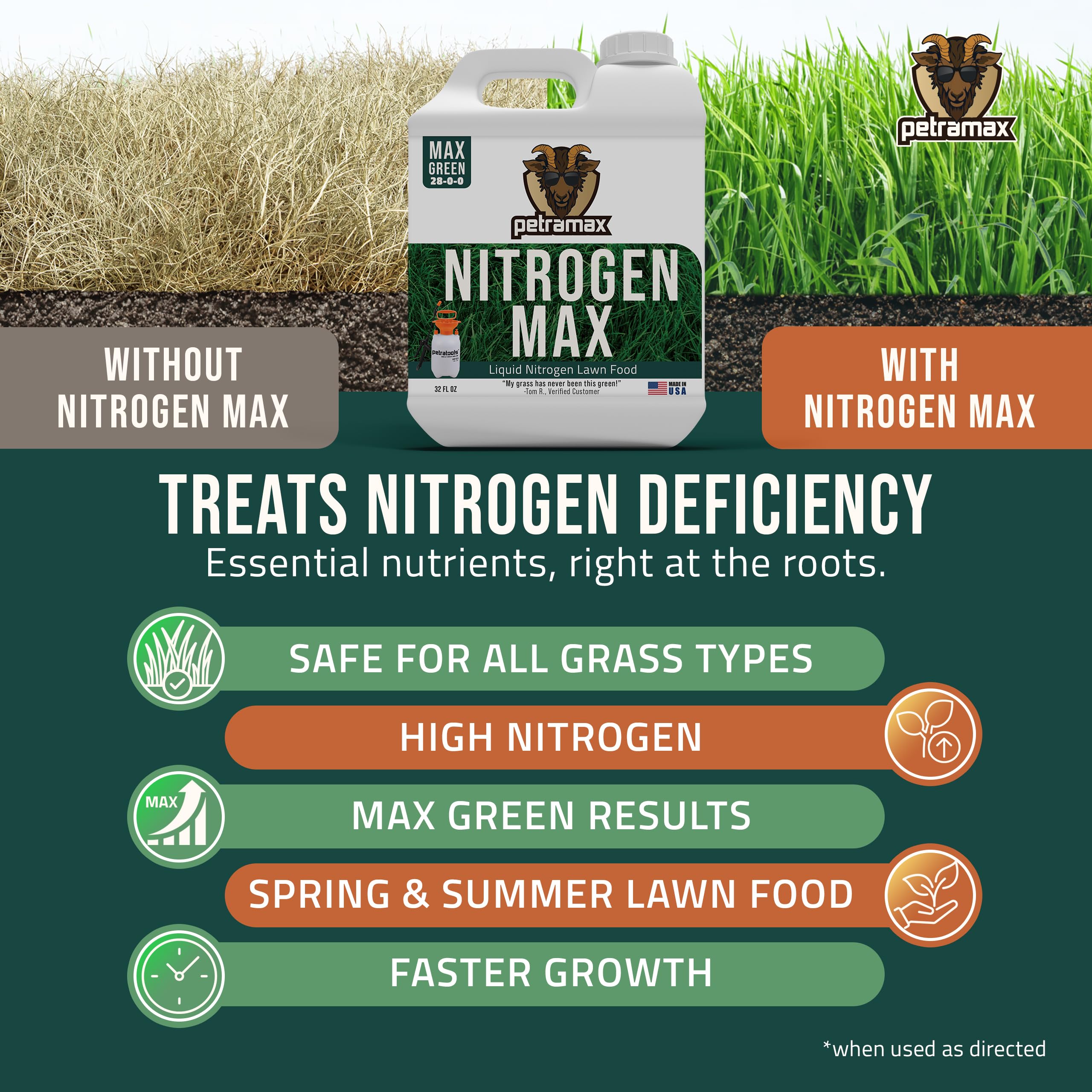 PetraPetramax quick-slow-release nitrogen supports ongoing growth.