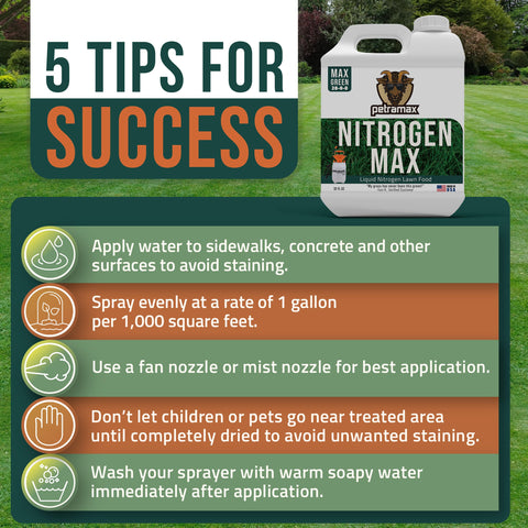 PetraPetramax spray-on lawn application for easy use.
