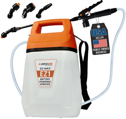 PetraTools EZ1 battery-powered sprayer main view for effortless spraying