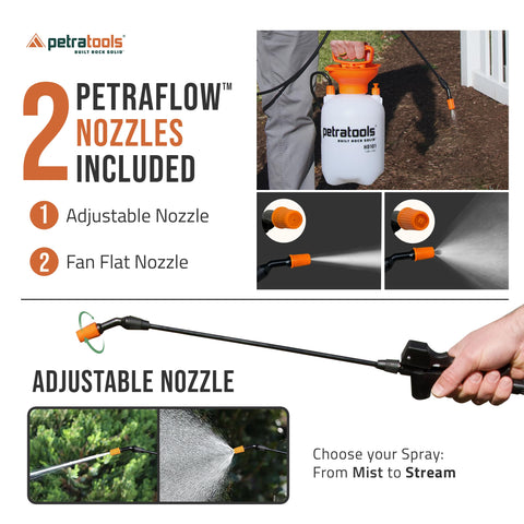 PetraTools HD101 16-inch wand for precise application around plants.