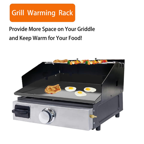 Three-side anti-grease baffles reduce splatter on the cooking surface