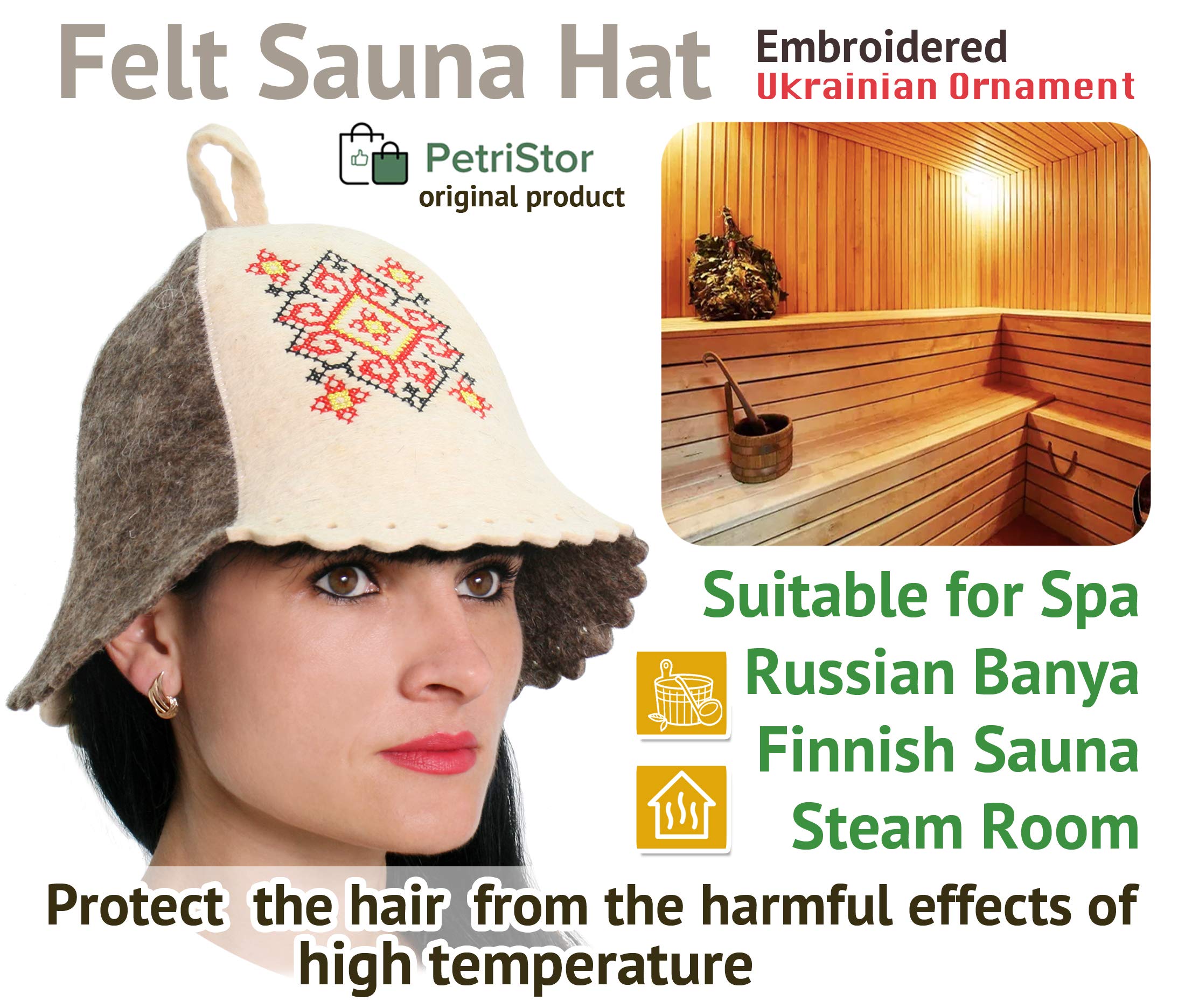 PetriStor natural wool insulation for cozy sauna experiences.