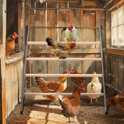 Petsfit smooth surface simplifies cleaning after a busy day in the coop.