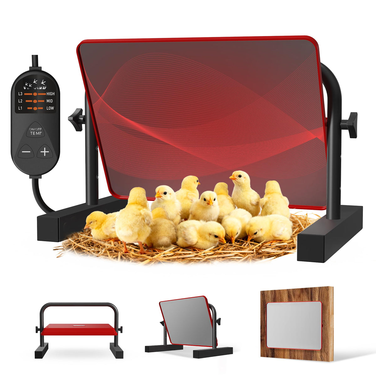 PETSOLON Chick Heat Plate provides wide coverage for up to 30 chicks.