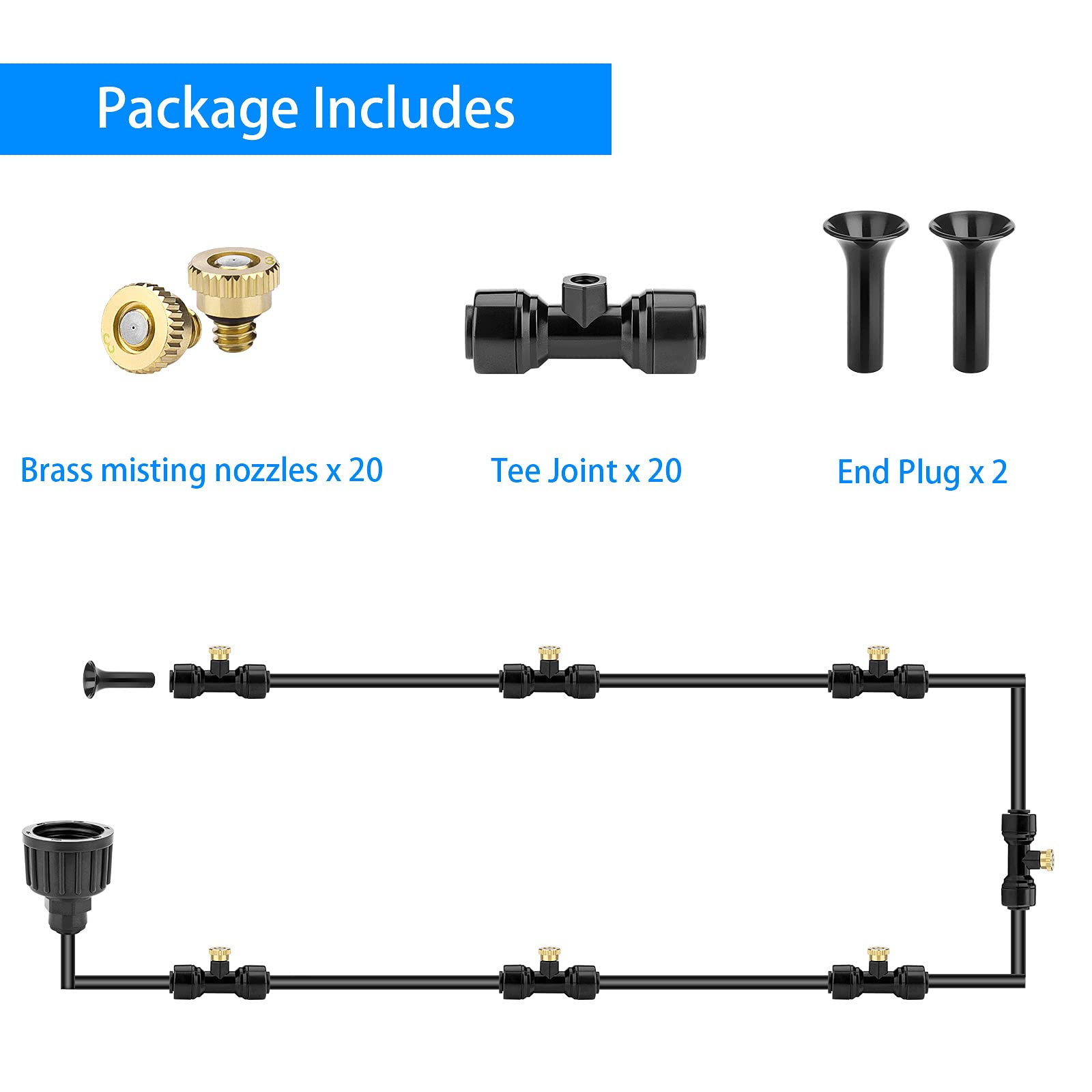 Petutu 1/4-inch tubing compatibility for easy system integration