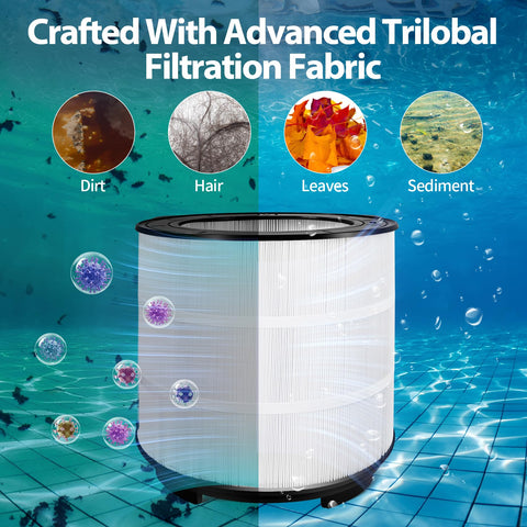 Pewoaoa chlorine-resistant fabric extends cartridge life with chemical exposure
