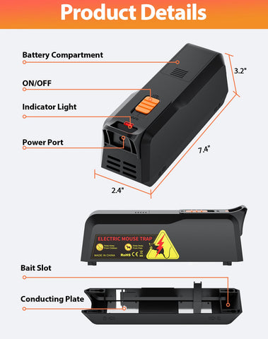 PEXPEL Reusable mice catcher reduces waste compared to disposable traps.