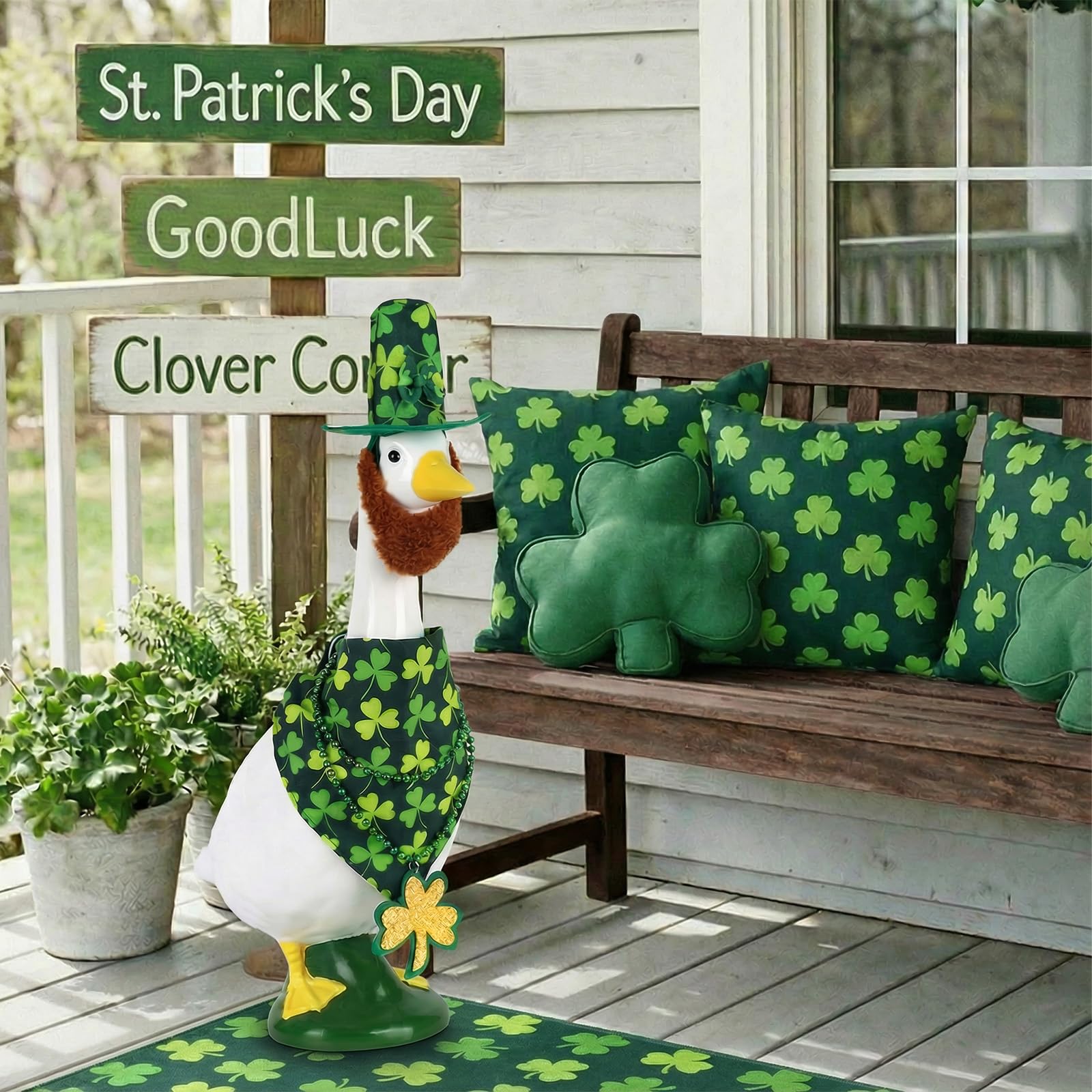 Pextian goose outfit is quick to dress and boosts outdoor charm.