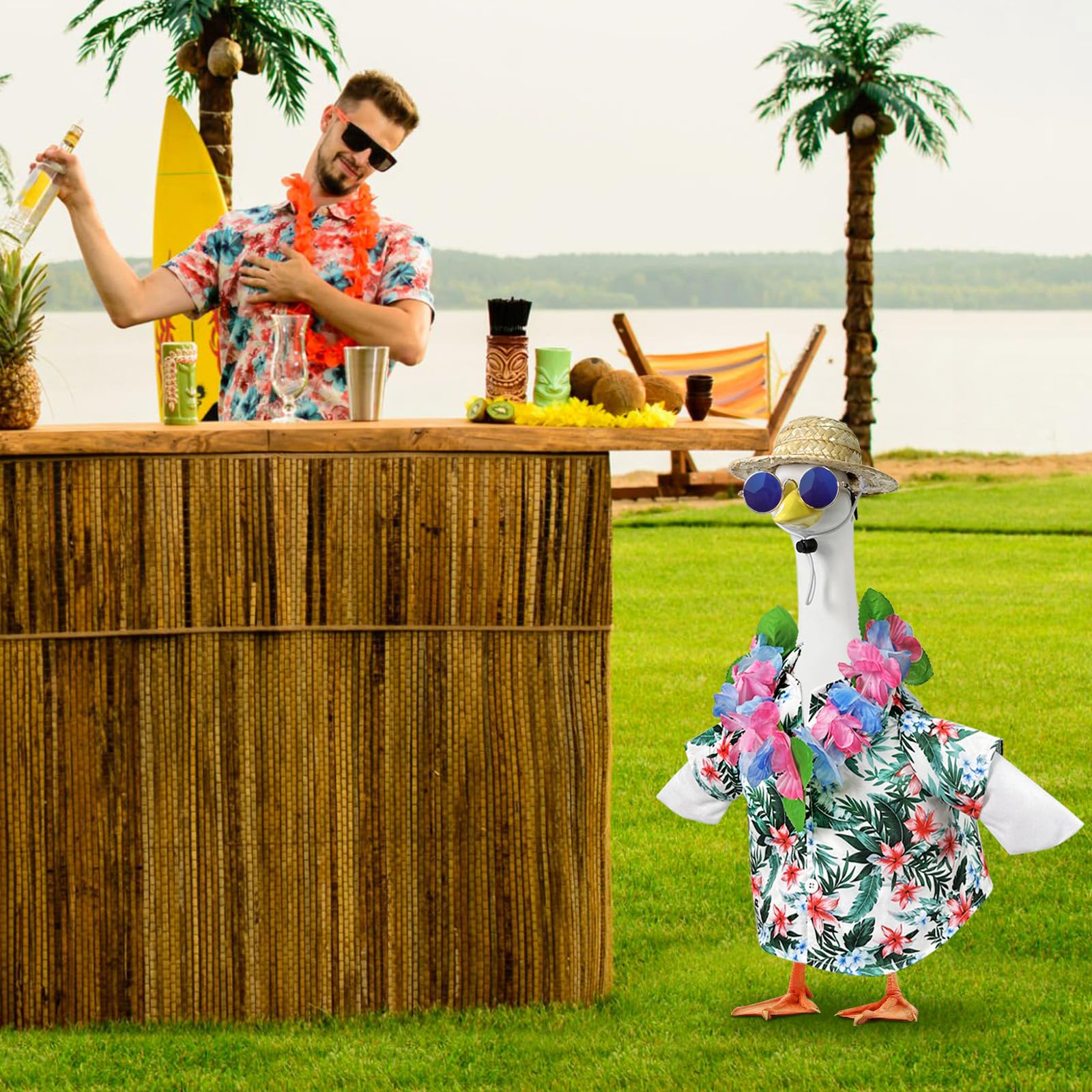 Pextian Hawaiian Porch Goose Wings enable easy outfit setup and style.