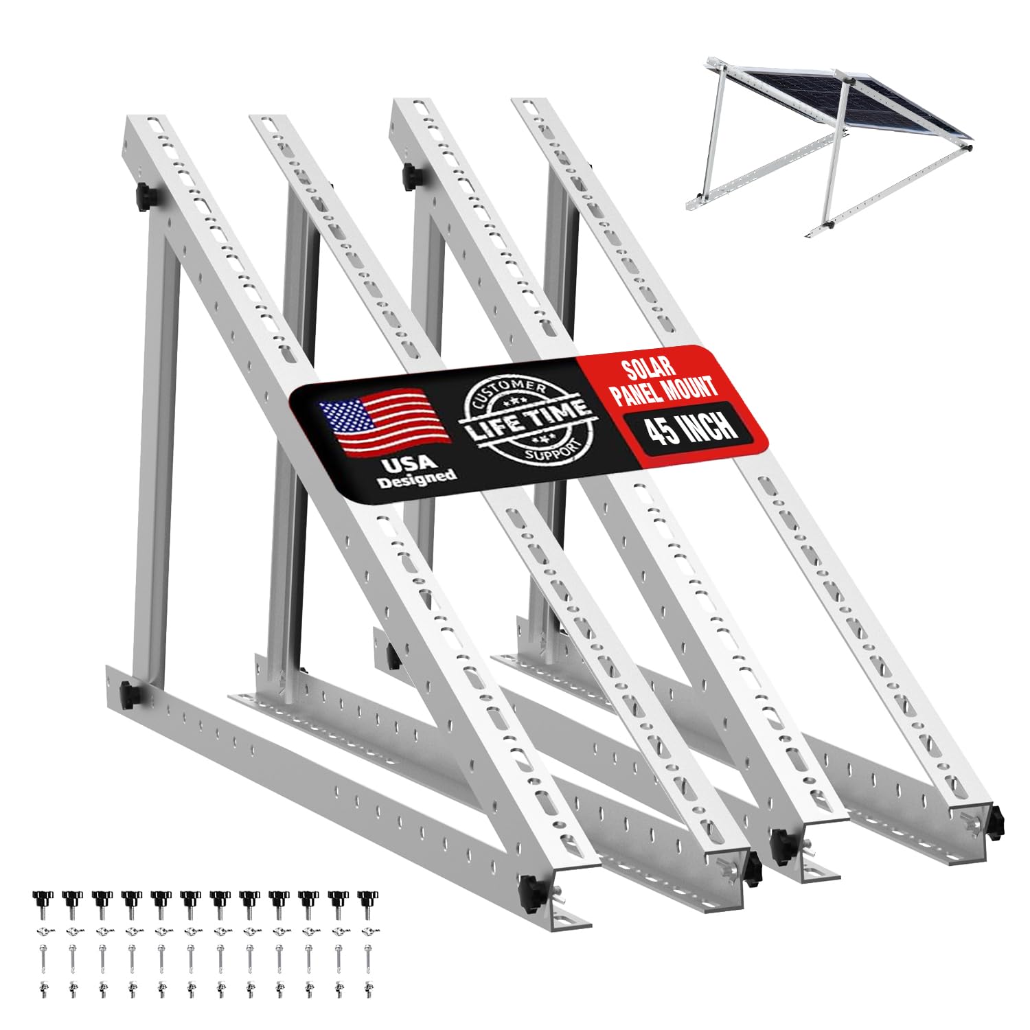 PFCTART solar panel mount rail 1140mm secures roof installations with durable aluminum.
