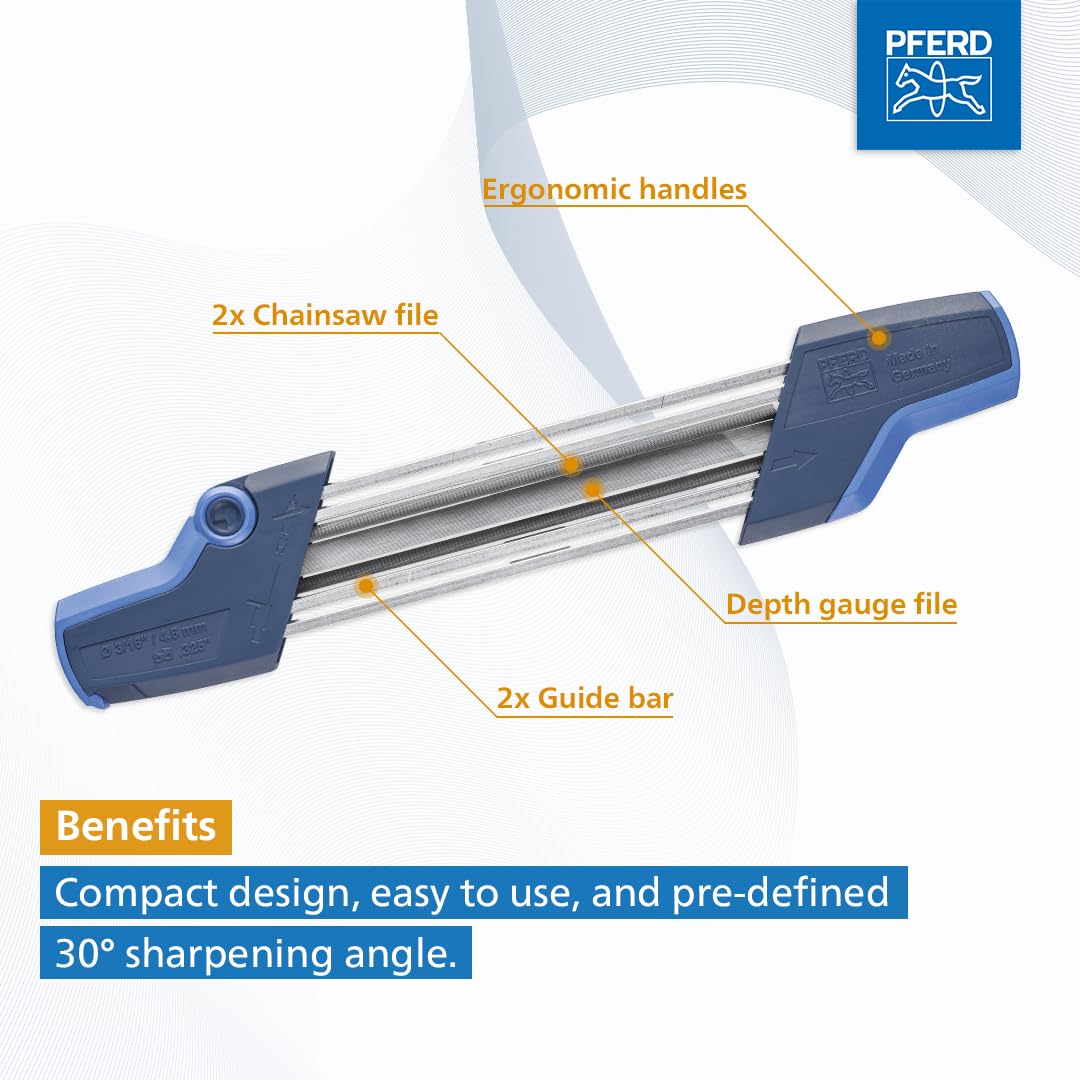 PFERD CS-X for 3-8 low-profile chains allows precise sharpening.