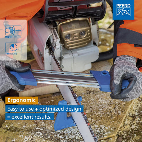 PFERD CS-X kit includes depth gauge and classic files for on-site sharpening