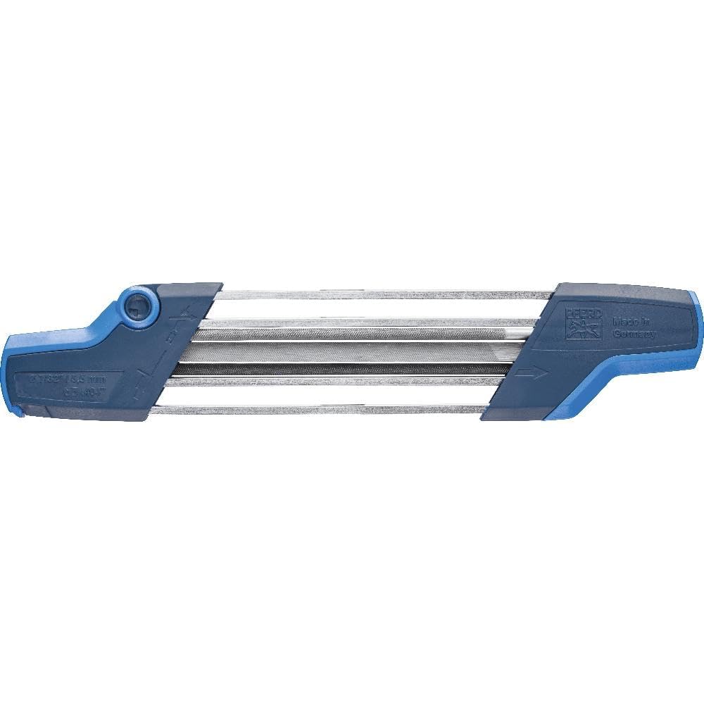 PFERD CS-X sharpener shows 30° angle for precise manual sharpening.