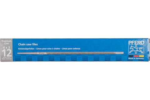 PFERD spiral-cut detail demonstrates a smoother filing action for precise sharpening.