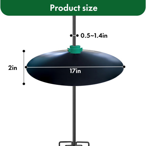 PFNRTH Standard pole installation keeps feeders guarded with a simple setup.
