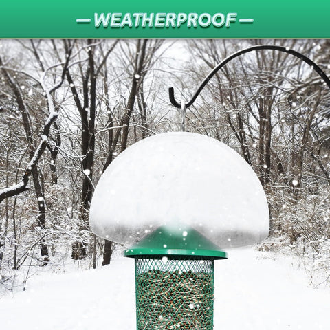 PFNRTH weatherproof acrylic baffle shields feed from rain and wind