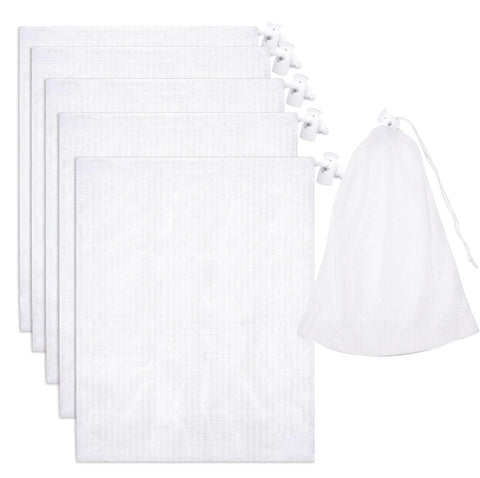 Pftjujudan 24x16-inch fine mesh filter bag catches tiny debris for a cleaner pool