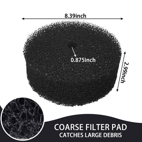 Pftjujudan replacement packaging two pads ready-to-use pond filtration kit