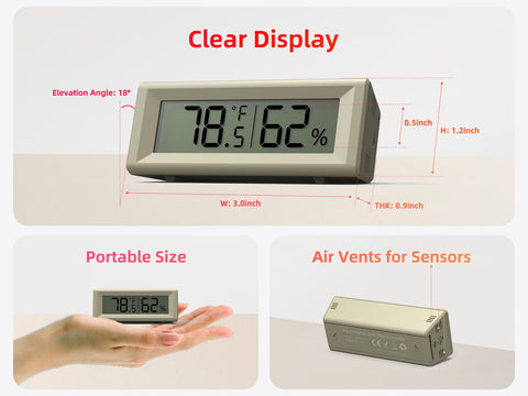 PFTTDD hygrometer sensor detail highlights high-precision readings for precise environments.