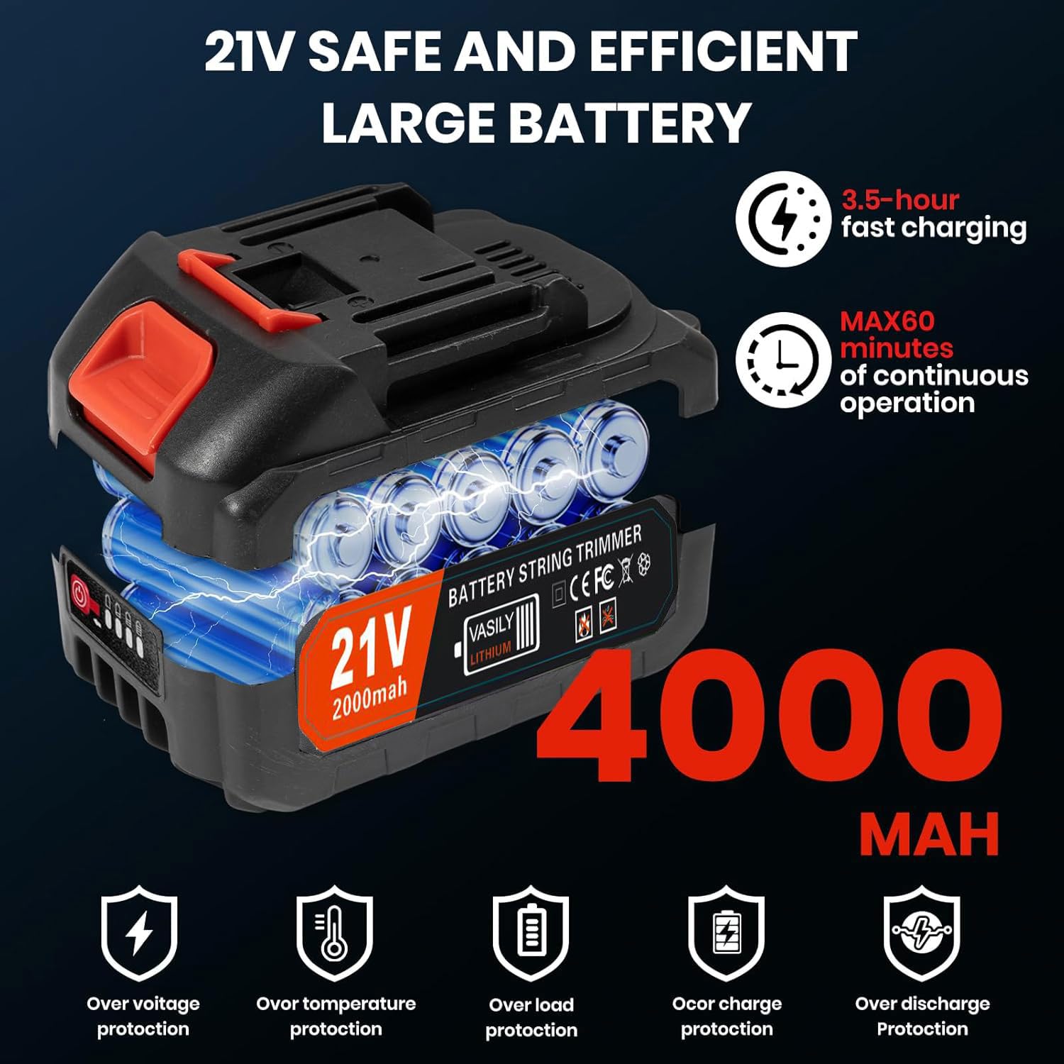 PFYELYI cordless weed wacker in outdoor yard use