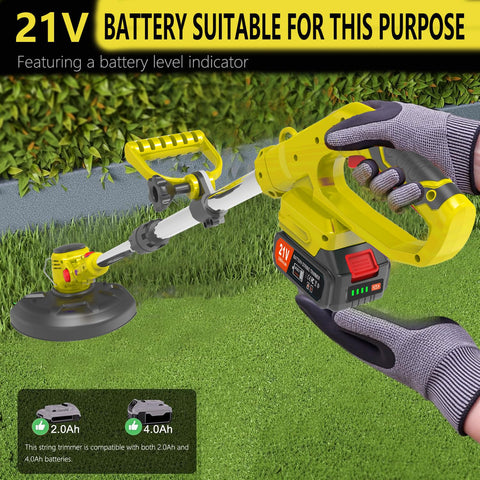 PFYELYI two blades included for soft grass and edging tasks