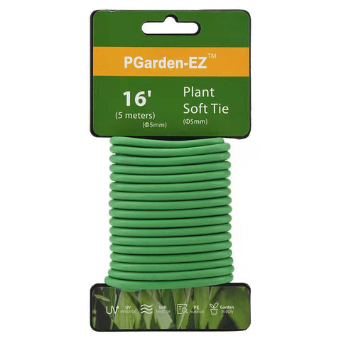 PGarden-EZ green soft twist tie on tomatoes for gentle, secure stem support.