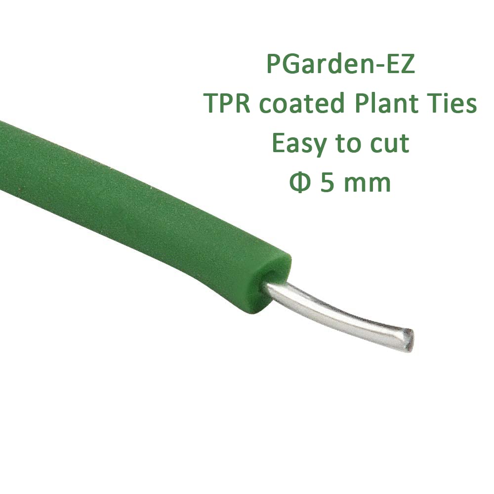 PGarden-EZ vines secured with twist ties for stable trellis growth.