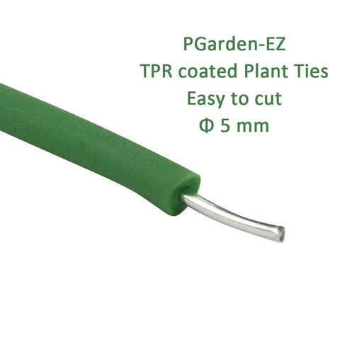 PGarden-EZ vines secured with twist ties for stable trellis growth.