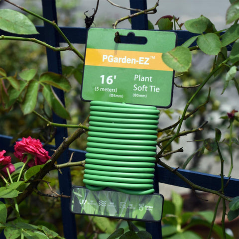 PGarden-EZ tie wrapped around a stem to protect delicate tissue.